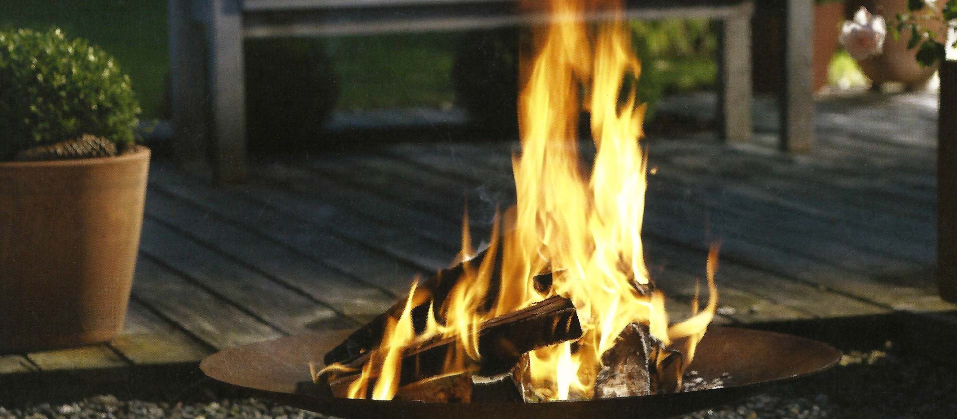 Il fascino di un fuoco che arde